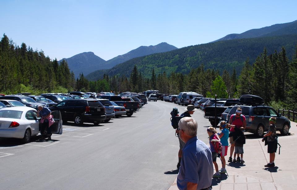 The Bear Lake parking area fills quickly on nice summer days/Kurt Repanshek file