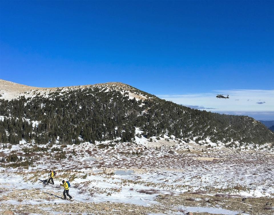 Ground and aerial searchers in Jim's Grove area December 2 (2) Courtesy Rocky Mountain National Park.jpg