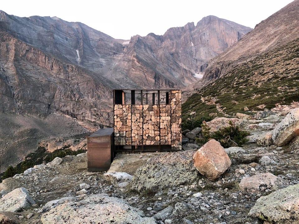 This "stone latrine" stands at nearly 13,000 feet in Rocky Mountain National Park/Erik Sommerfeld
