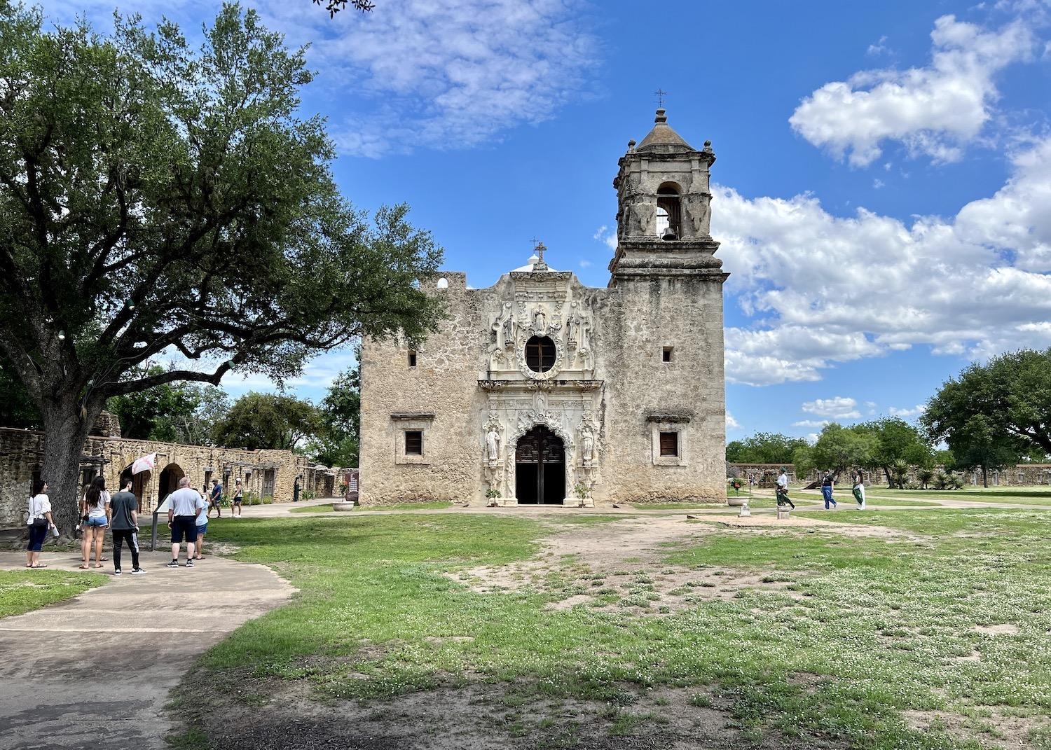 Mission San José is home to the national historical park's visitor center and this iconic (and still active) church.