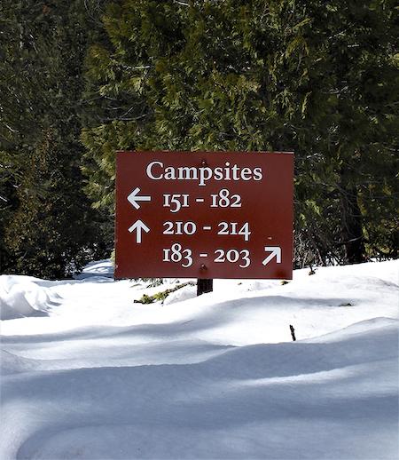 Deep snow at Lodgepole Campground in Sequoia National Park/NPS