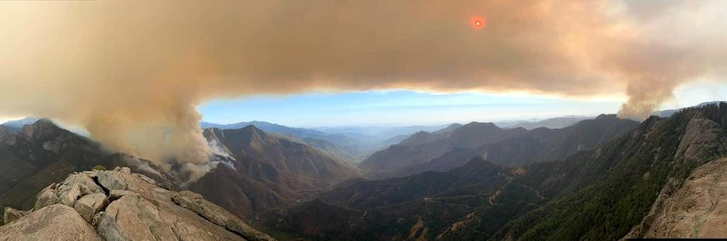 Paradise and Colony Fires seen from Buck Rock Fire Lookout/NPS, Chris Boss
