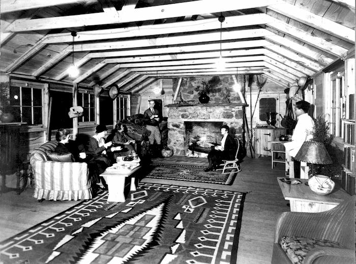 Sitting room at President Hoover's Rapidan Camp in Shenandoah National Park/NPS