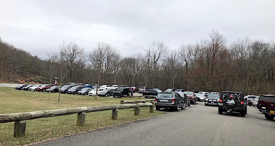 Visitor traffic was brisk Saturday at Shenandoah National Park, where staff were concerned visitors weren't practicing social distancing/NPS