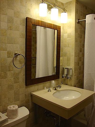 Remodeled bathroom at Skyland Lodge in Shenandoah/Delaware North