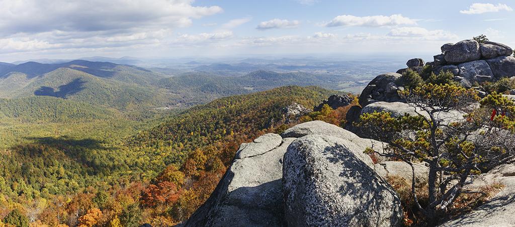 The view from atop Old Rag Mountain, Shenandoah National Park / NPS-Katy Cain