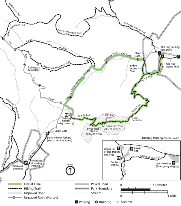 Old Rag area trails, Shenandoah National Park / National Park Service