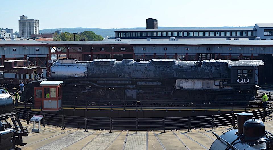 Big Boy No. 2012 at Steamtown National Historic Site has been pushed to a siding for much-needed restoration/NPS