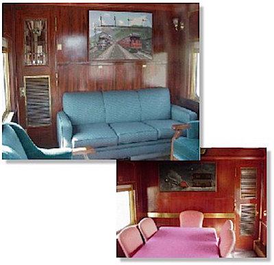Business car interiors at Steamtown NHS/NPS