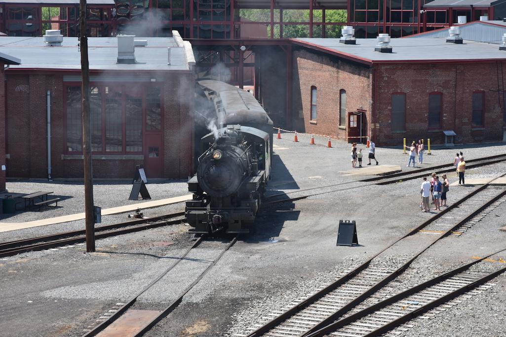 Baldwin Locomotive Works #26 under steam for the Scranton Limited Yard Shuttle NPS Photo