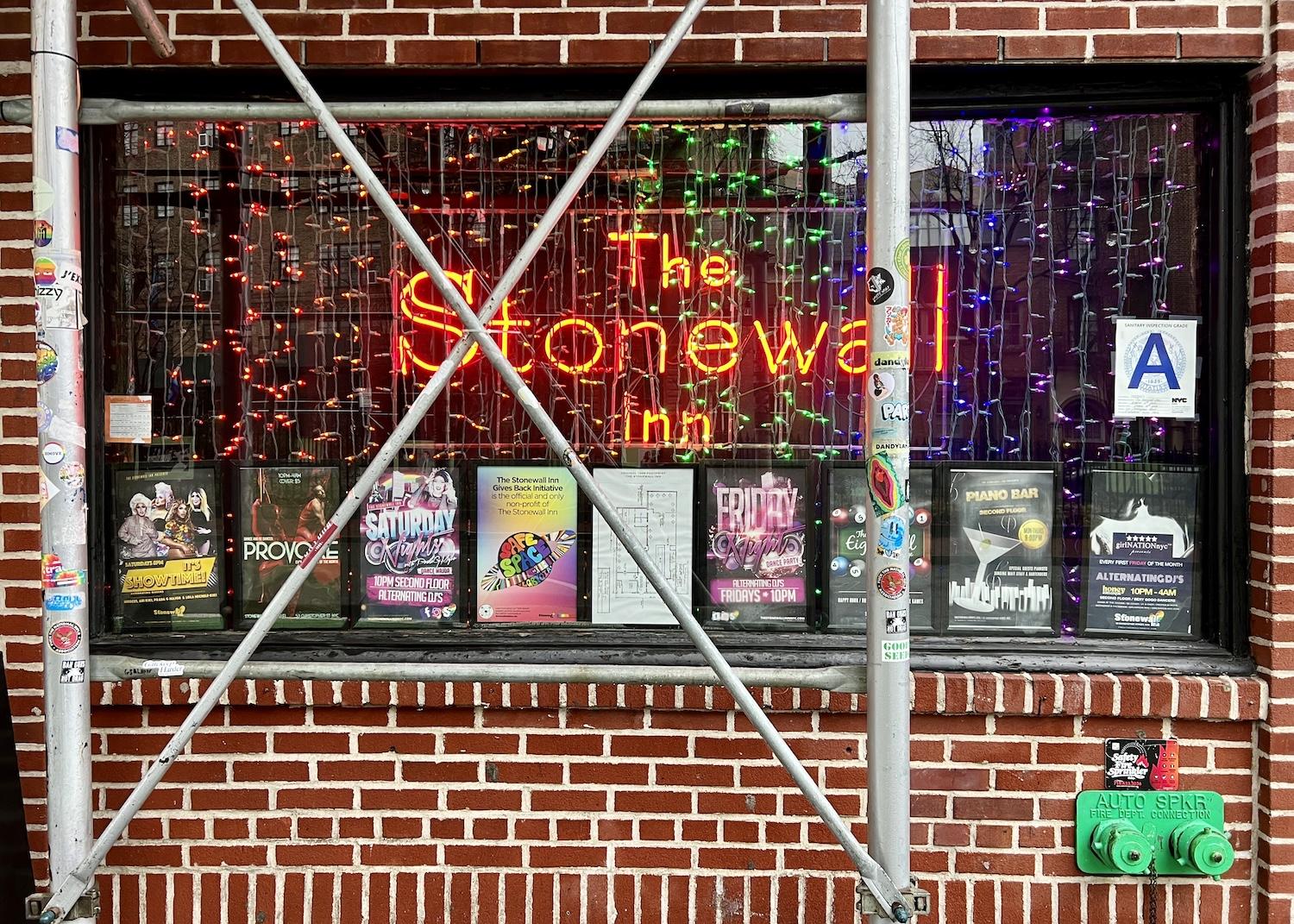 The Stonewall Inn is a privately operated bar at 53 Christopher St. across from Stonewall National Monument.