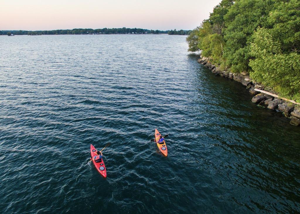 Kayakers are drawn to Thousand Islands National Park.