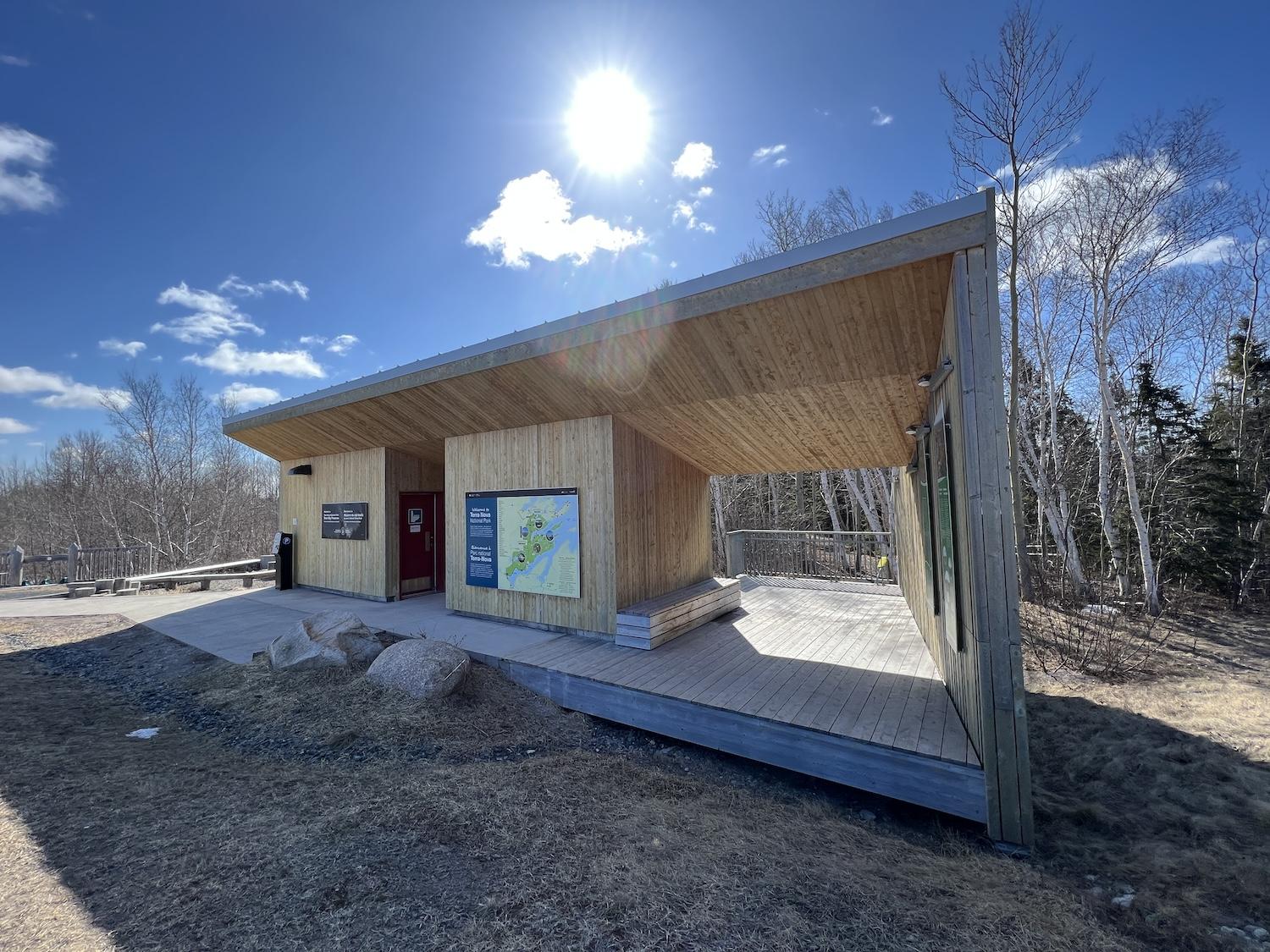 This roadside washroom in Terra Nova National Park is a thing of beauty.