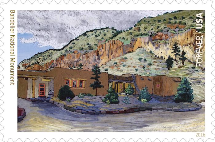Bandelier National Monument stamp/USPS