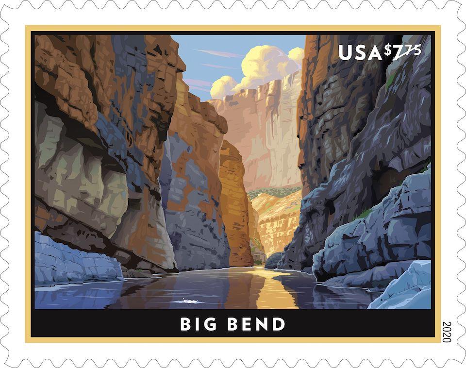 Big Bend National Park will grace a priority mail stamp being issued by the U.S. Postal Service in January.