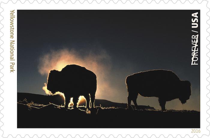 Yellowstone National Park stamp/USPS