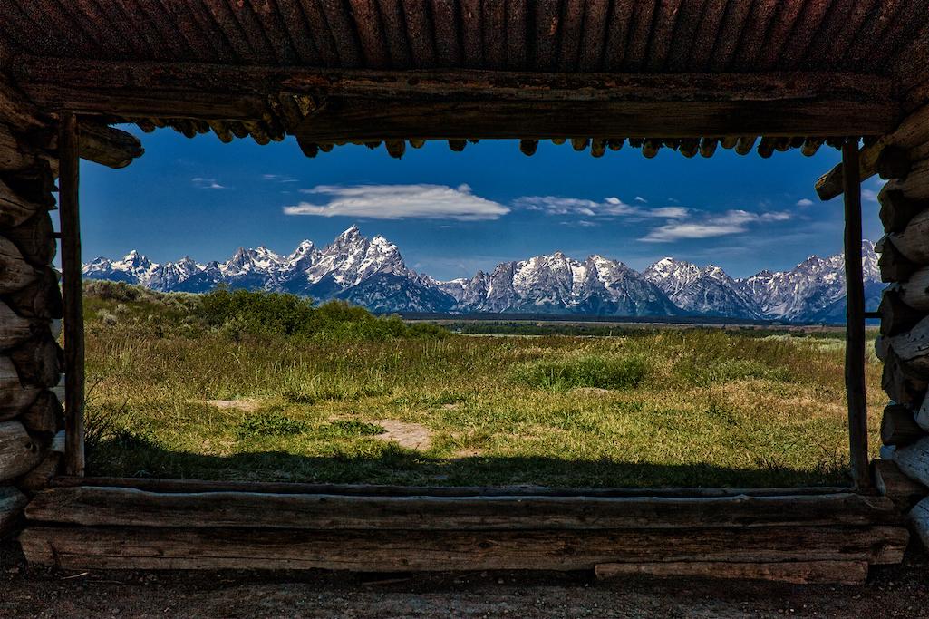 On a clear day you can get a stunning view of the Tetons through the cabin's windows, as Abu Sufian Mohammad Asib did./Abu Sufian Mohammad Asib