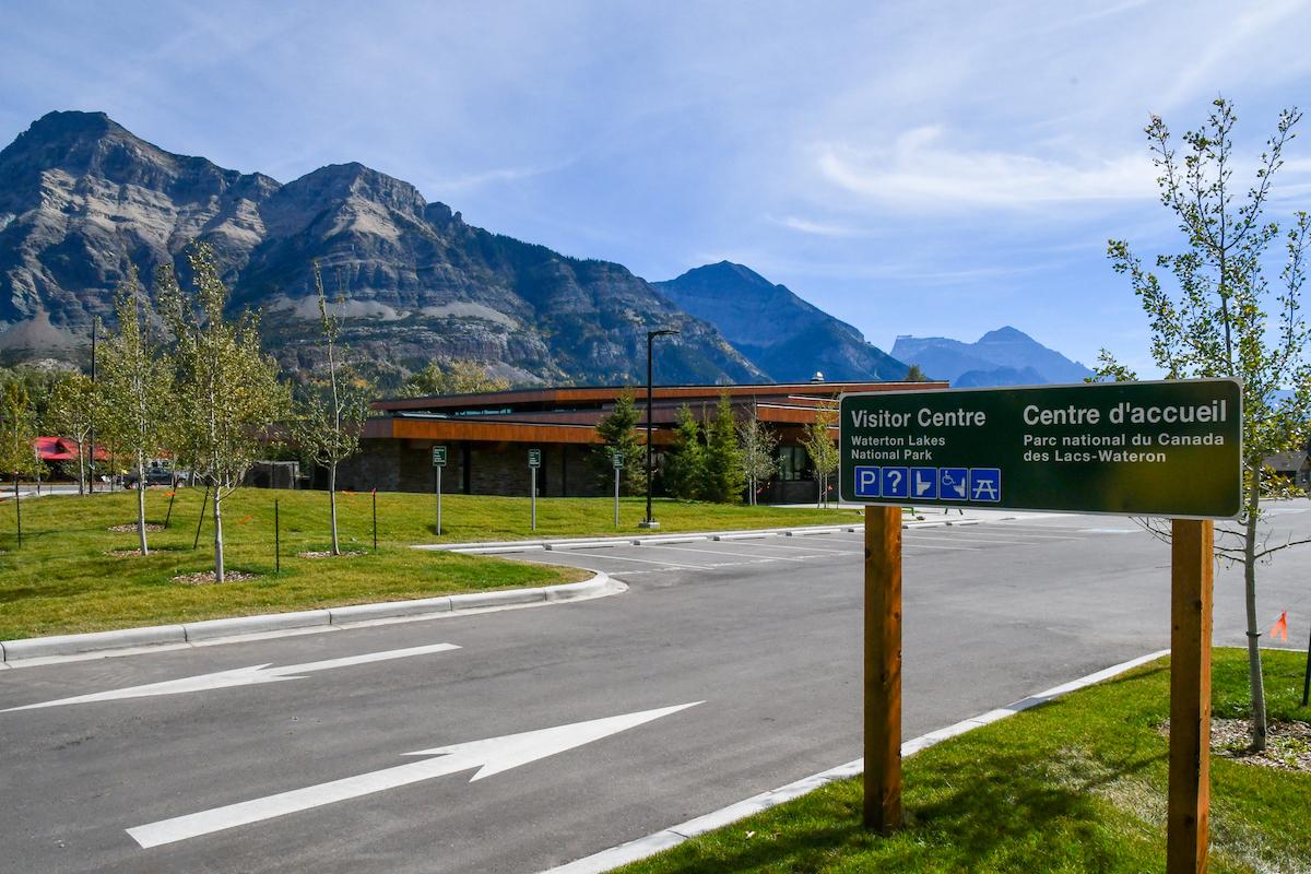 Campers must check in at the visitor center at Waterton Lakes National Park in Alberta.