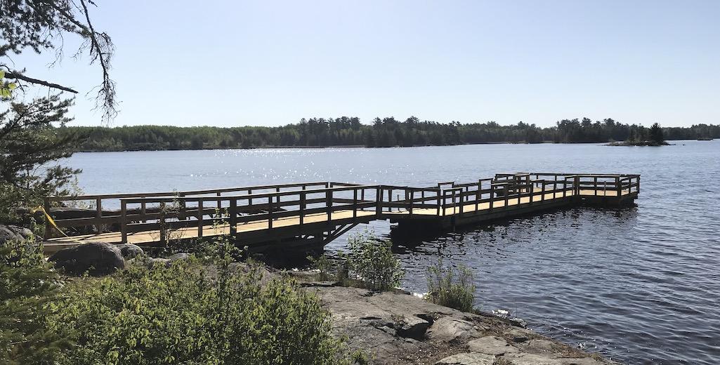 New Fishing Pier At Rainy Lake In Voyageurs National Park