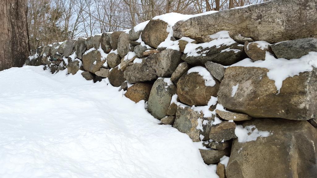 Rock wall in winter at Weir Farm National Historic Site/NPS file Rock wall in winter at Weir Farm National Historic Site/NPS file