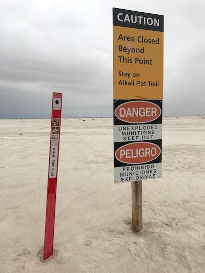 There could be unexploded bombs in some parts of White Sands National Monument/Jim Stratton