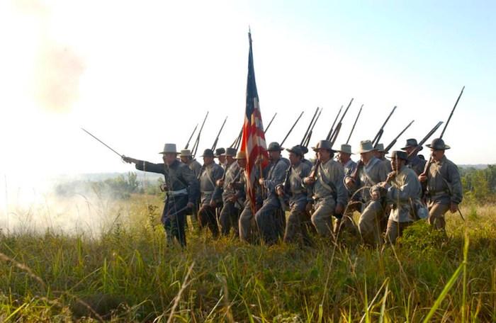Reenactment of Wilson's Creek Battlefield during Civil War/NPS Reenactment of Wilson's Creek Battlefield during Civil War/NPS
