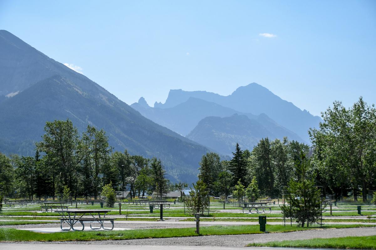 The revitalized Townsite Campground.