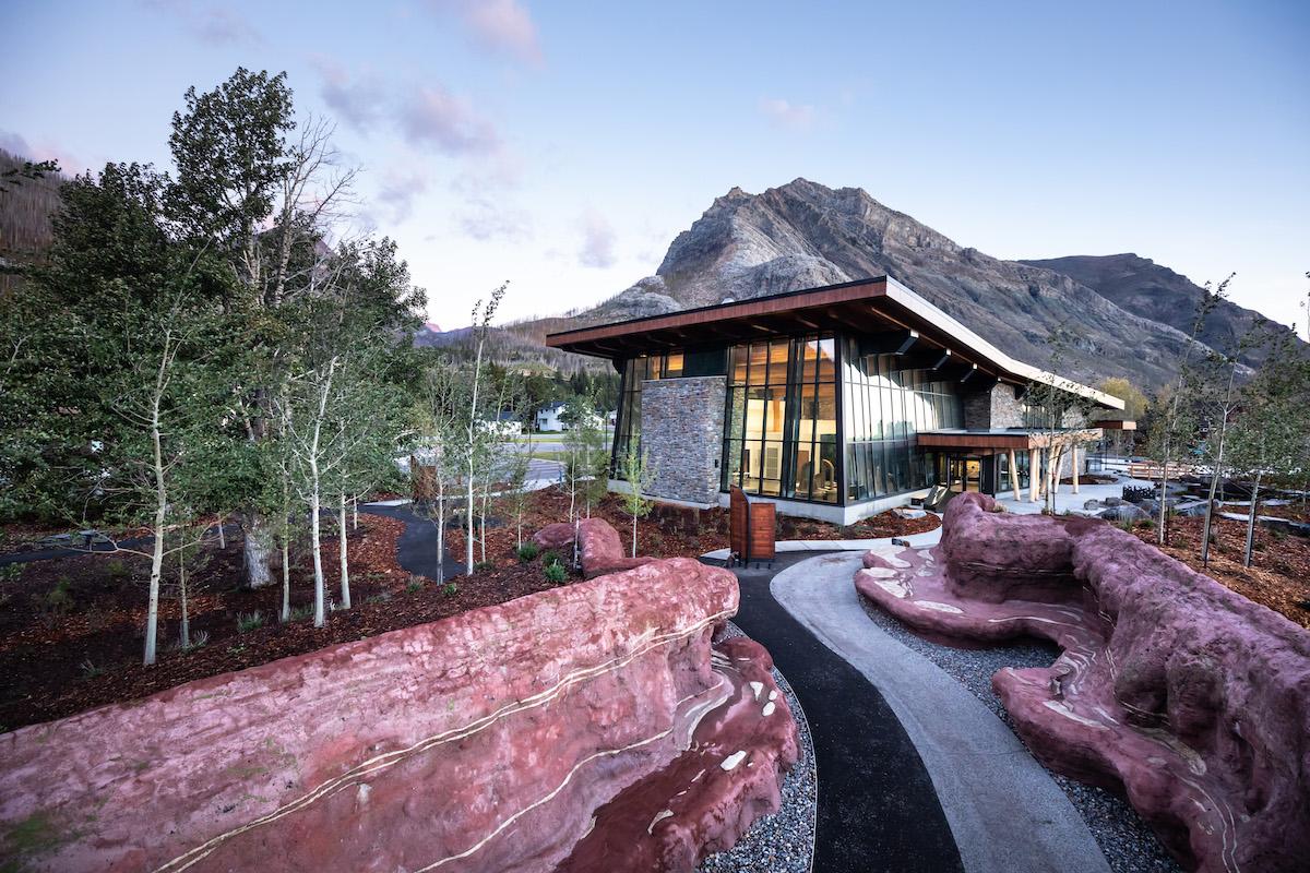 The new visitor center at Waterton Lakes National Park is for locals and visitors.