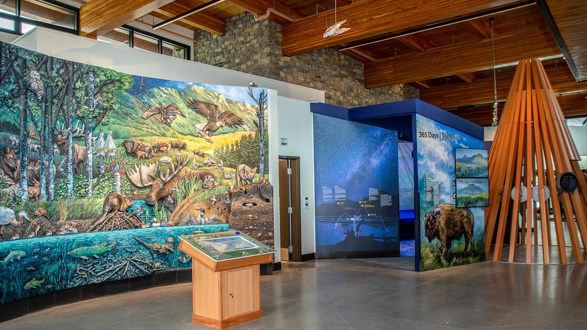 Indigenous content is part of the new Waterton Lakes National Park visitor center.