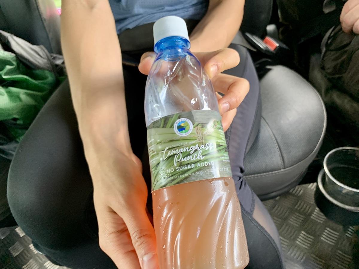 Invasive lemongrass is transformed into punch and other products at Wallings Nature Research.