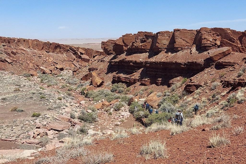 The hike is a rugged cross-country trek/NPS file