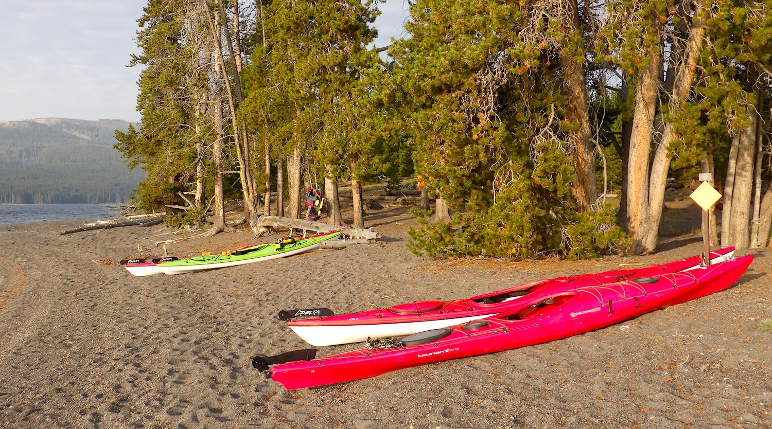 Kayaks are a great craft to take you deep into Yellowstone's backcountry/Kurt Repanshek
