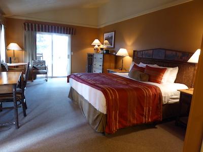 A guest room at Grant Village in Yellowstone National Park/David and Kay Scott