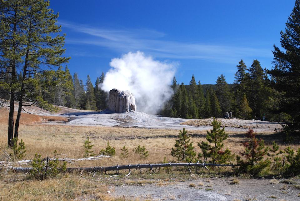 Lightning sparked a wildfire near the Lone Star Geyser in Yellowstone National Park/Kurt Repanshek file