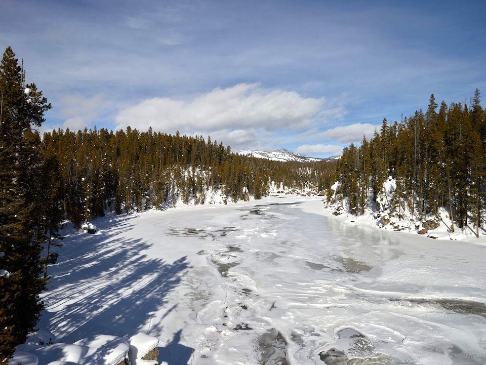 The partially frozen Madison River in Yellowstone National Park/Carol M. Highsmith
