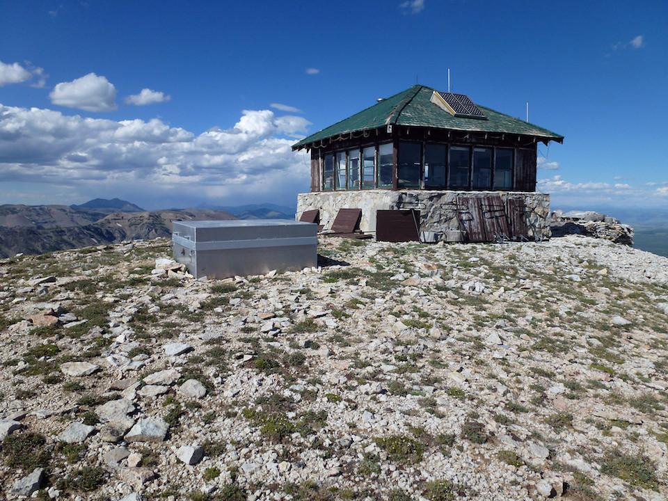 The Mount Holmes Fire Lookout, seen here in 2012, burned down Tuesday after being struck by lightning/NPS