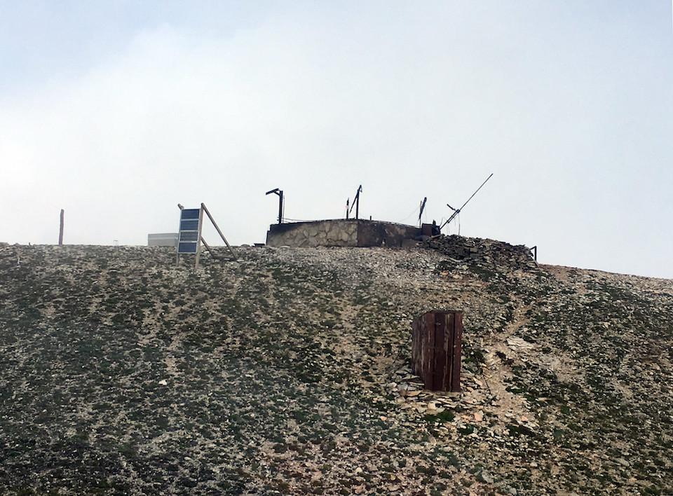 Little was left of the Mt. Holmes Fire Lookout after it burned to the ground after a lightning strike/NPS