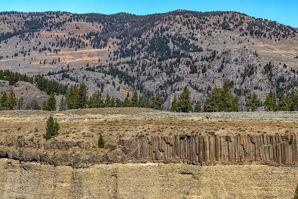 Tiny people and big geology, Yellowstone National Park / Rebecca Latson