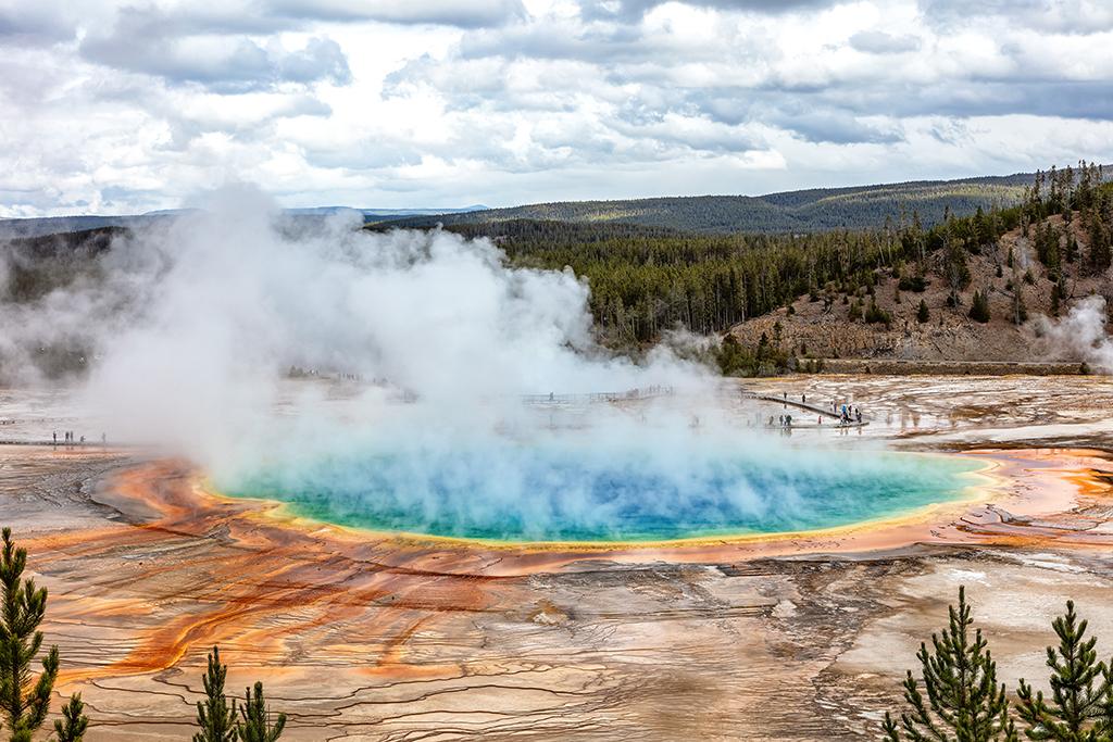 The scale of Grand Prismatic Spring, Midway Basin, Yellowstone National Park / Rebecca Latson
