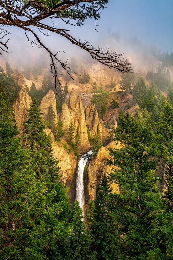 Early morning at Tower Falls, Yellowstone National Park / Rebecca Latson