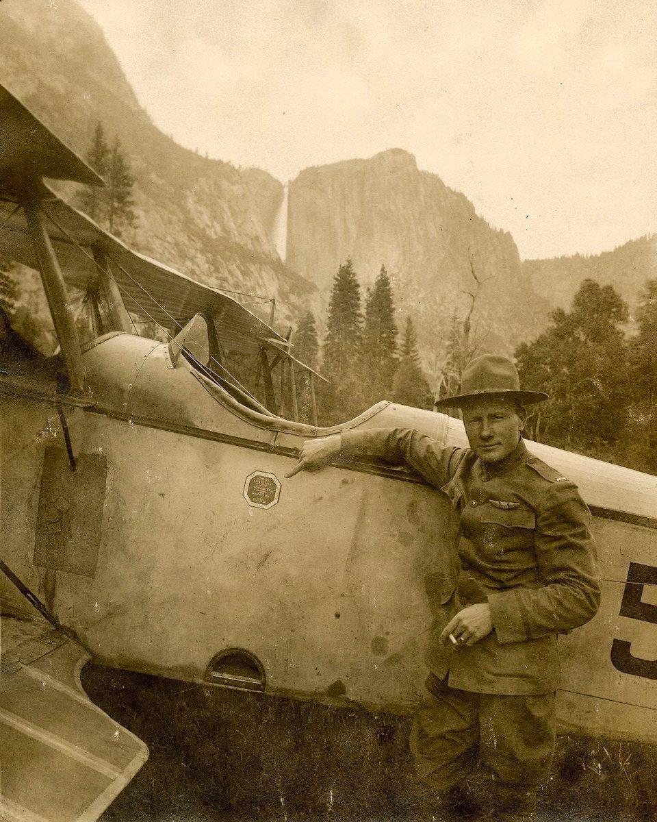 Lt. James Krull landed a biplane in Yosemite Valley in 1919/NPS