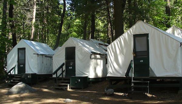Tent cabins in Curry Village at Yosemite National Park/David and Kay Scott