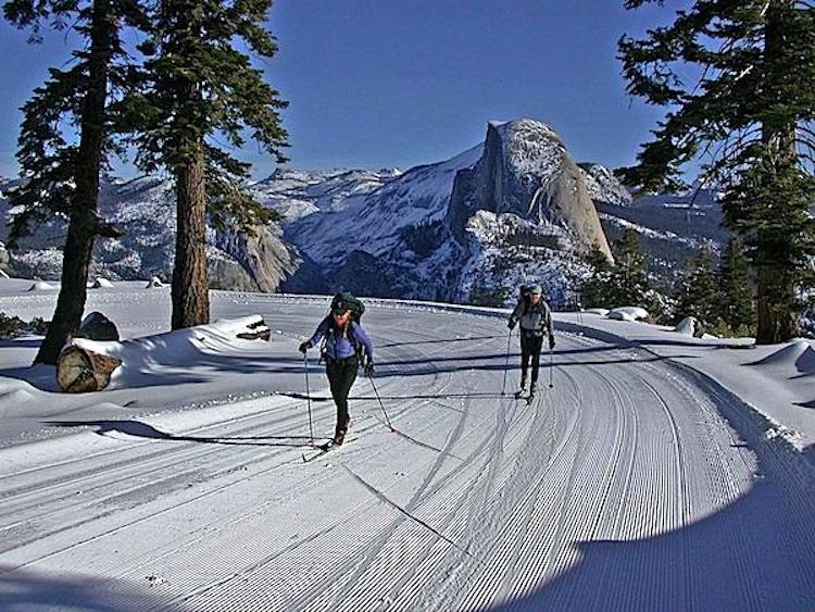Glacier Point Road in Yosemite has been closed to wheeled traffic