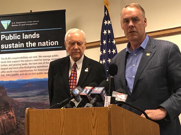 Interior Secretary Ryan Zinke in Salt Lake City, May 2017/Kurt Repanshek