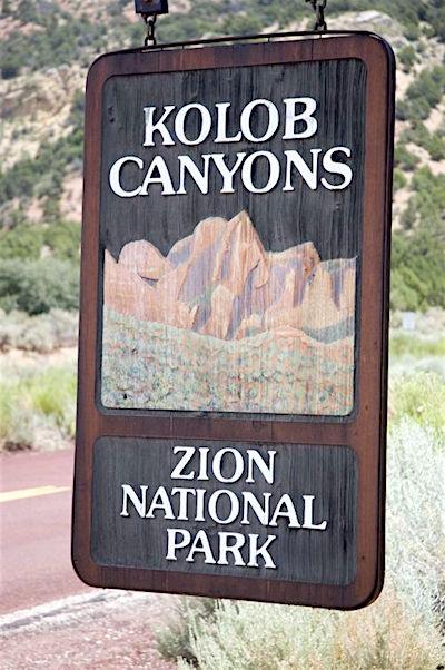 Kolob Canyons District of Zion National Park/NPS