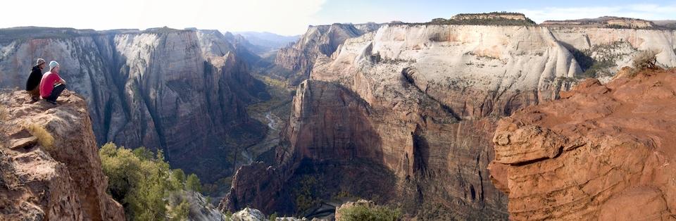 The view of Zion Canyon from Observation Point/NPS, Christopher Gezon