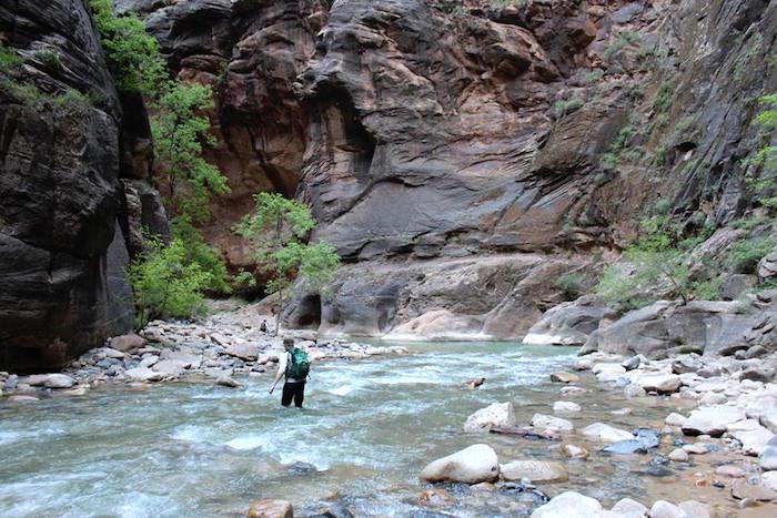 The Zion Narrows route at Zion National Park has been closed to visitors/NPS