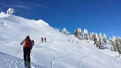 Backcountry skiing at Lassen Volcanic National Park/NPS