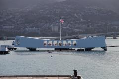 A view of the Pearl Harbor National Memorial in Hawaii
